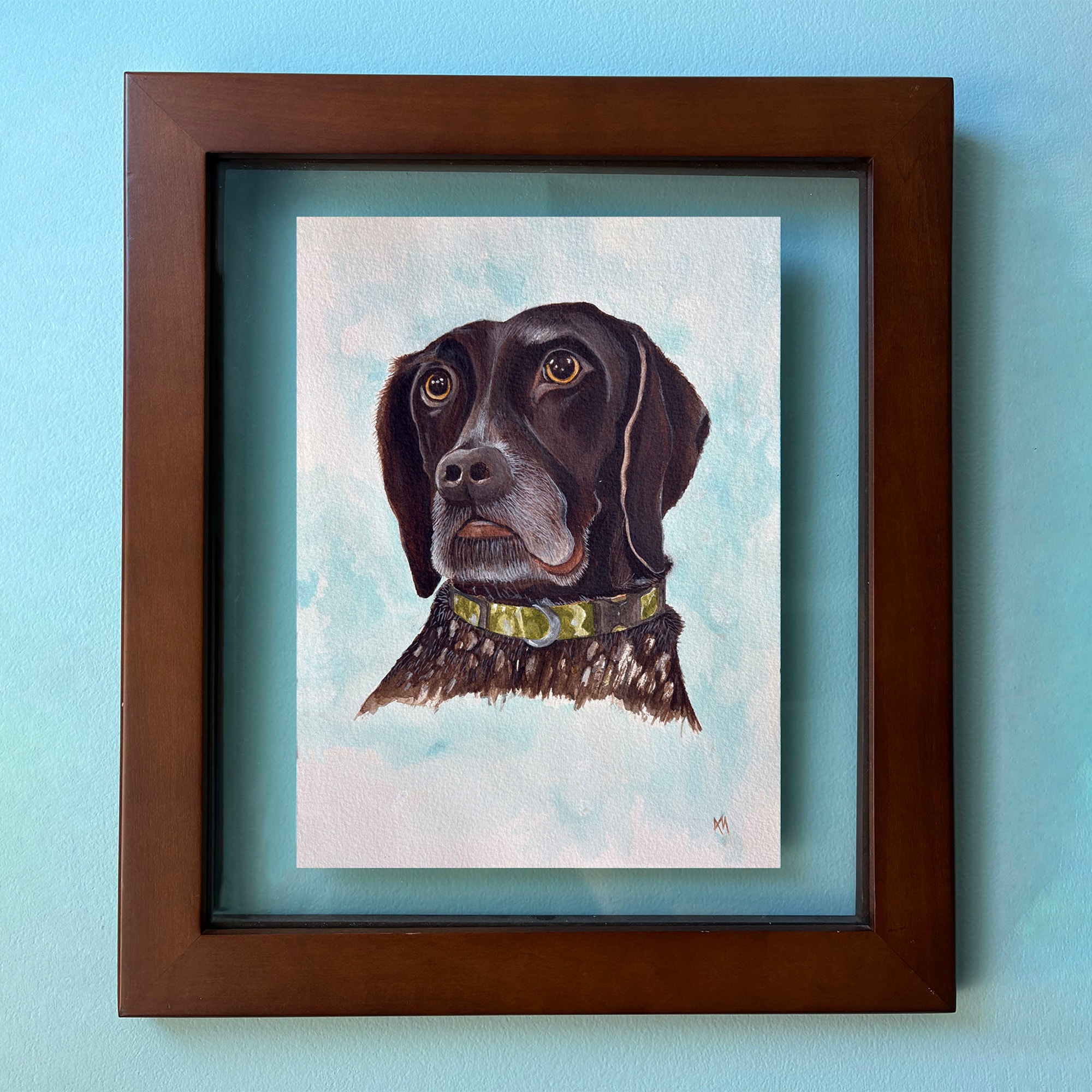 Cooper — watercolor pet portrait