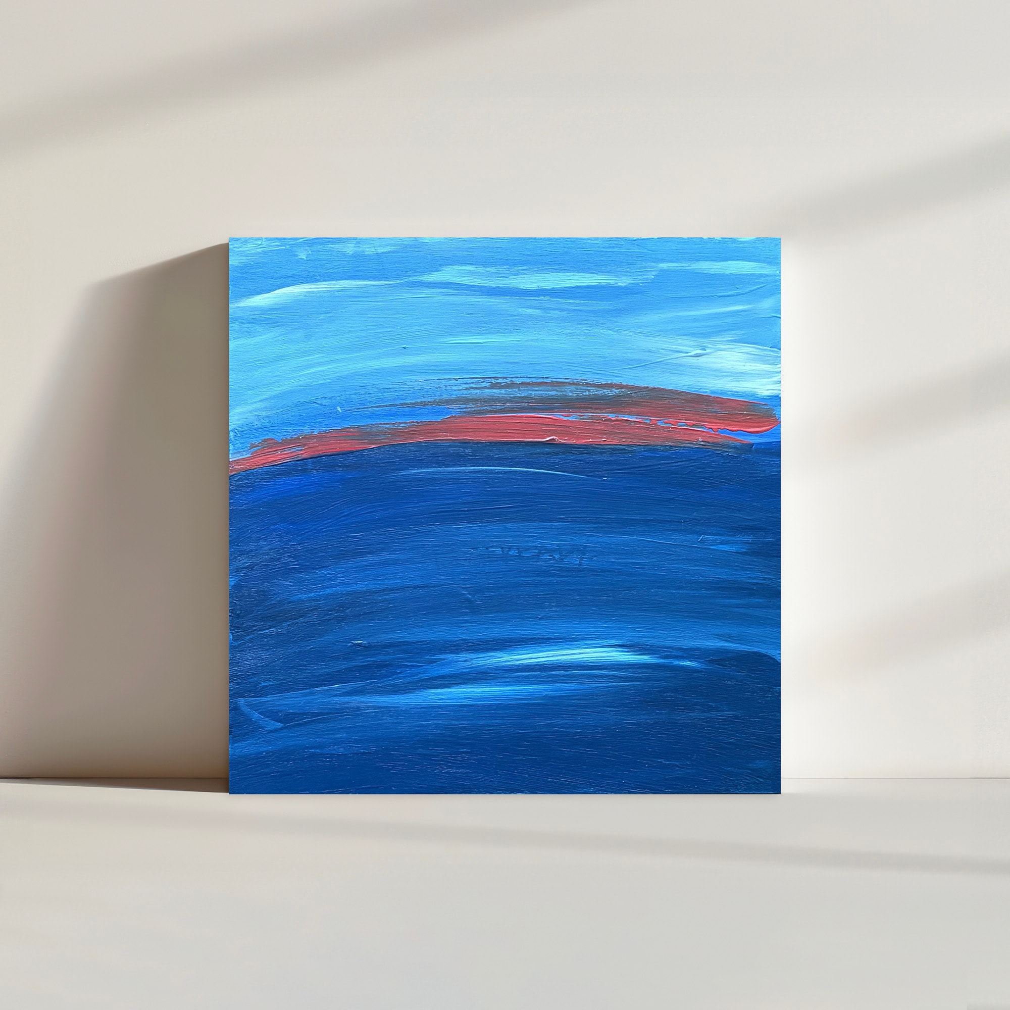 Sunset — abstract acrylic painting