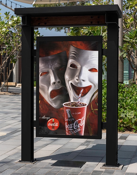 Coca-Cola Fox Theater — Always Coca-Cola transit shelter poster