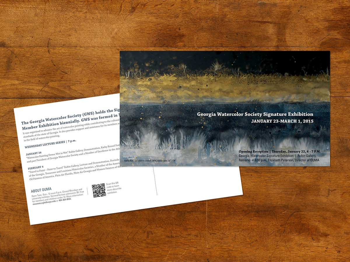 Georgia Watercolor Society Signature Exhibition Postcard